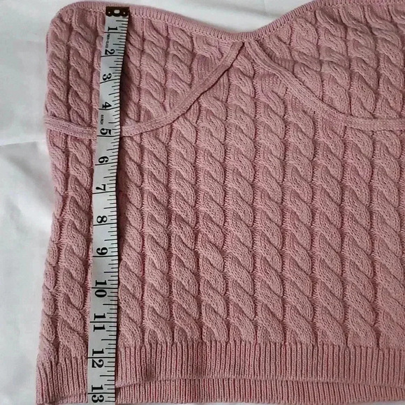 Cable knit tube top - Picture 2 of 4